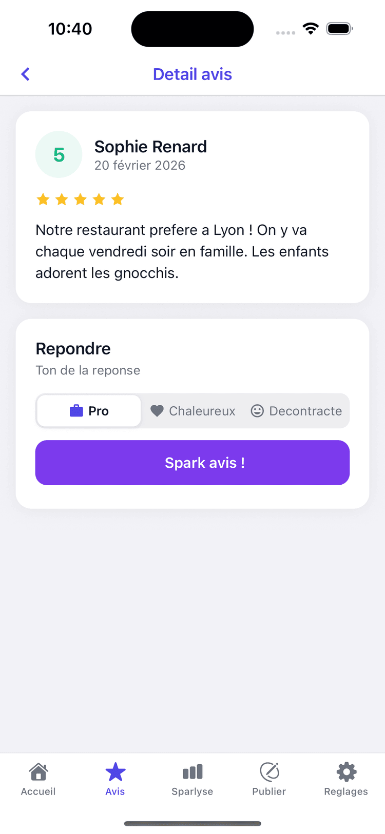 Respond to your Google reviews in one click with AI