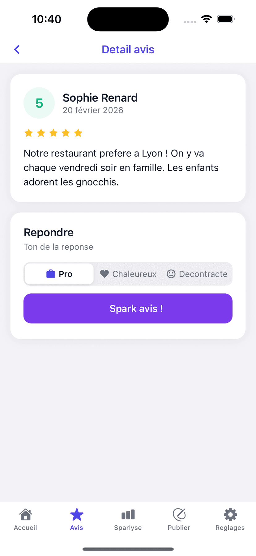 Respond to your Google reviews in one click with AI