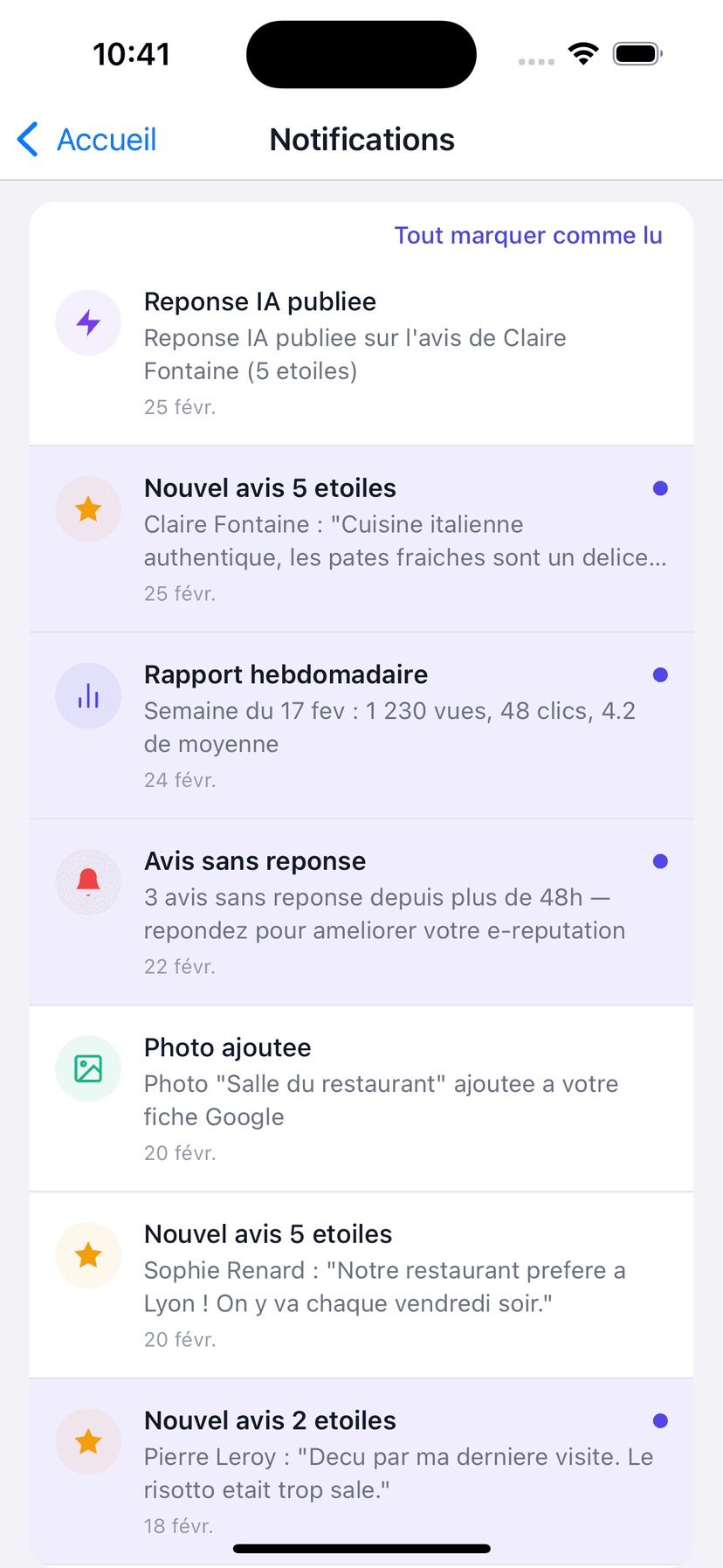 Never miss a Google review again