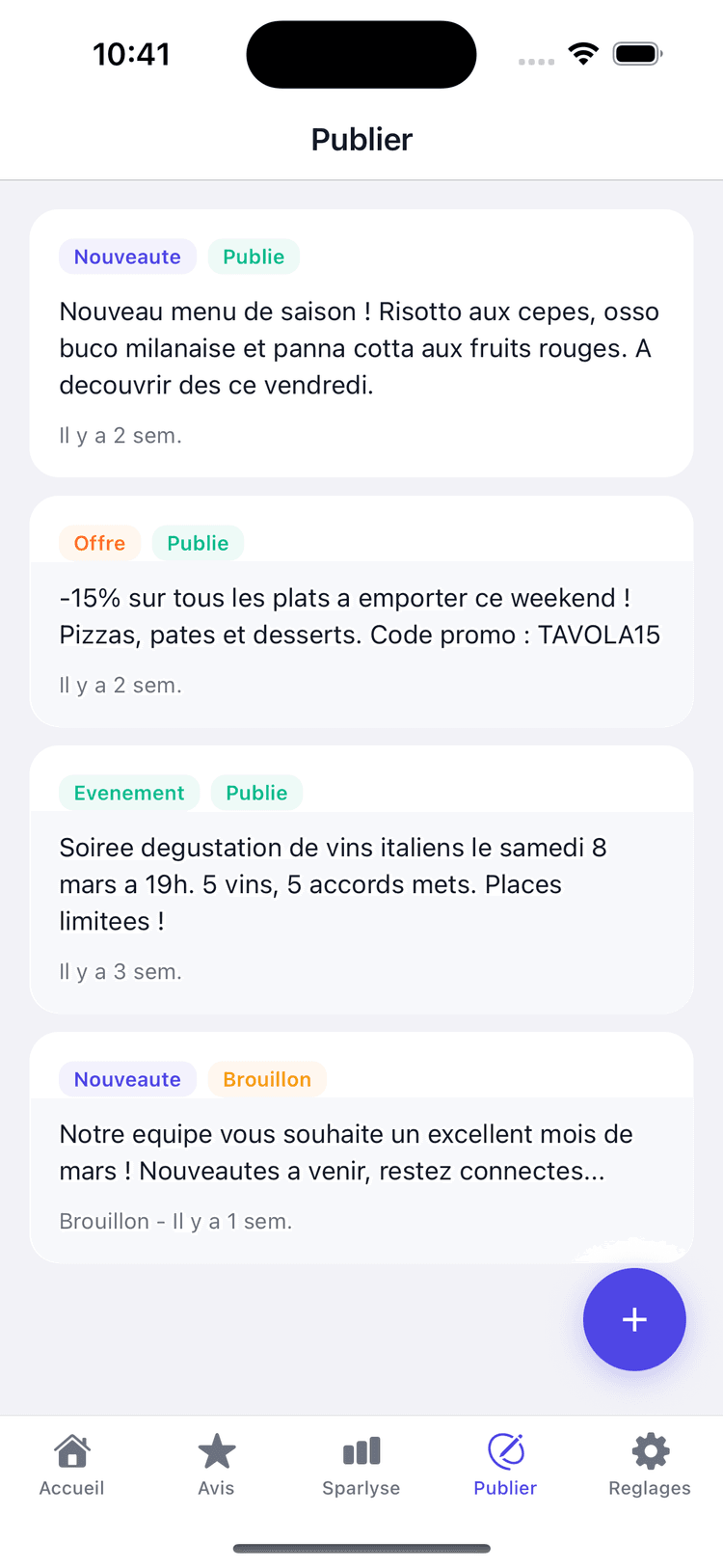 Creez des posts en quelques secondes